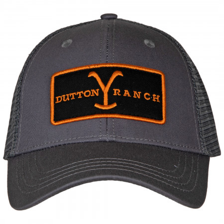 Yellowstone Dutton Ranch Emblem Patch Adjustable Trucker Hat